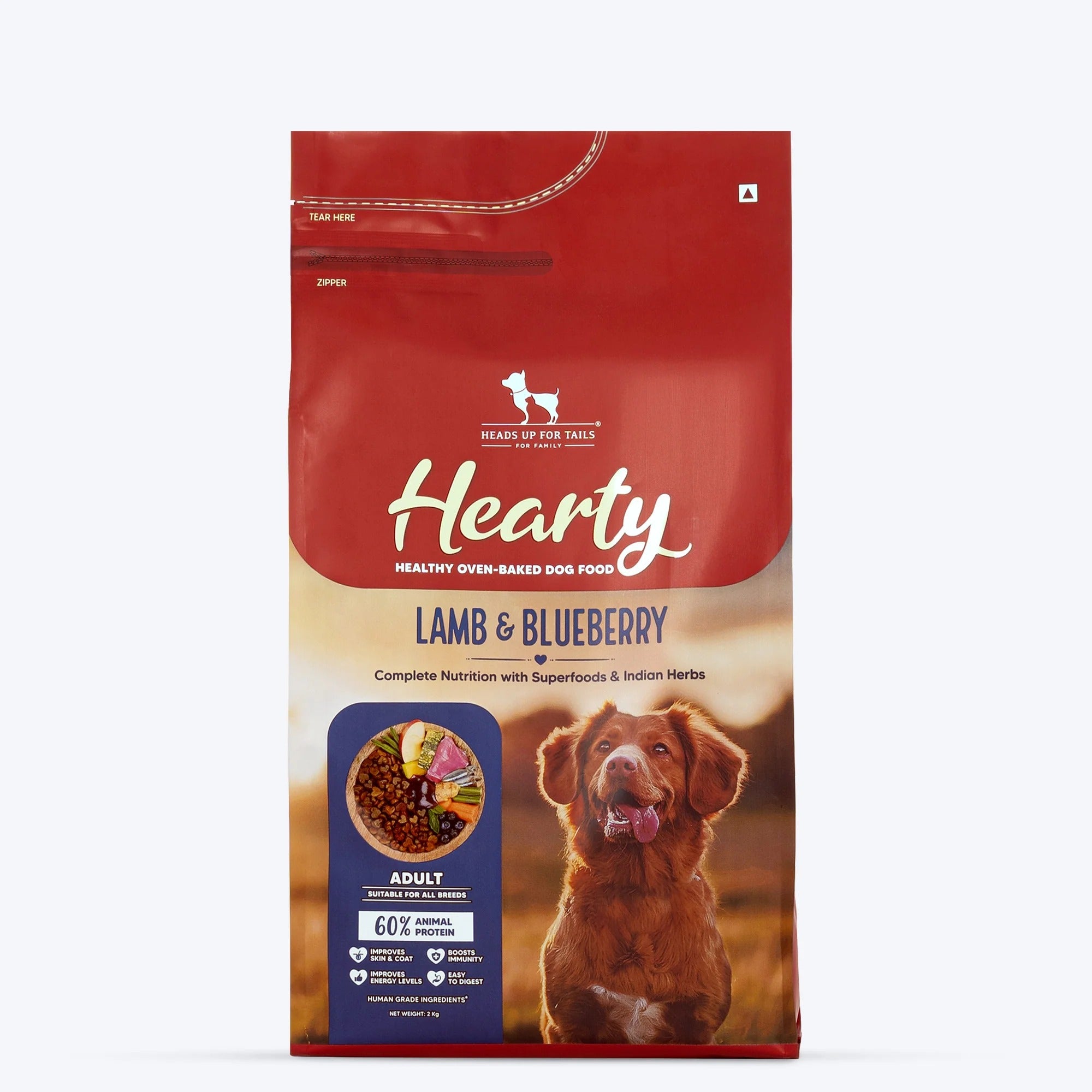 Hearty Lamb & Blueberry Oven-Baked Adult Dog Food - All Breeds