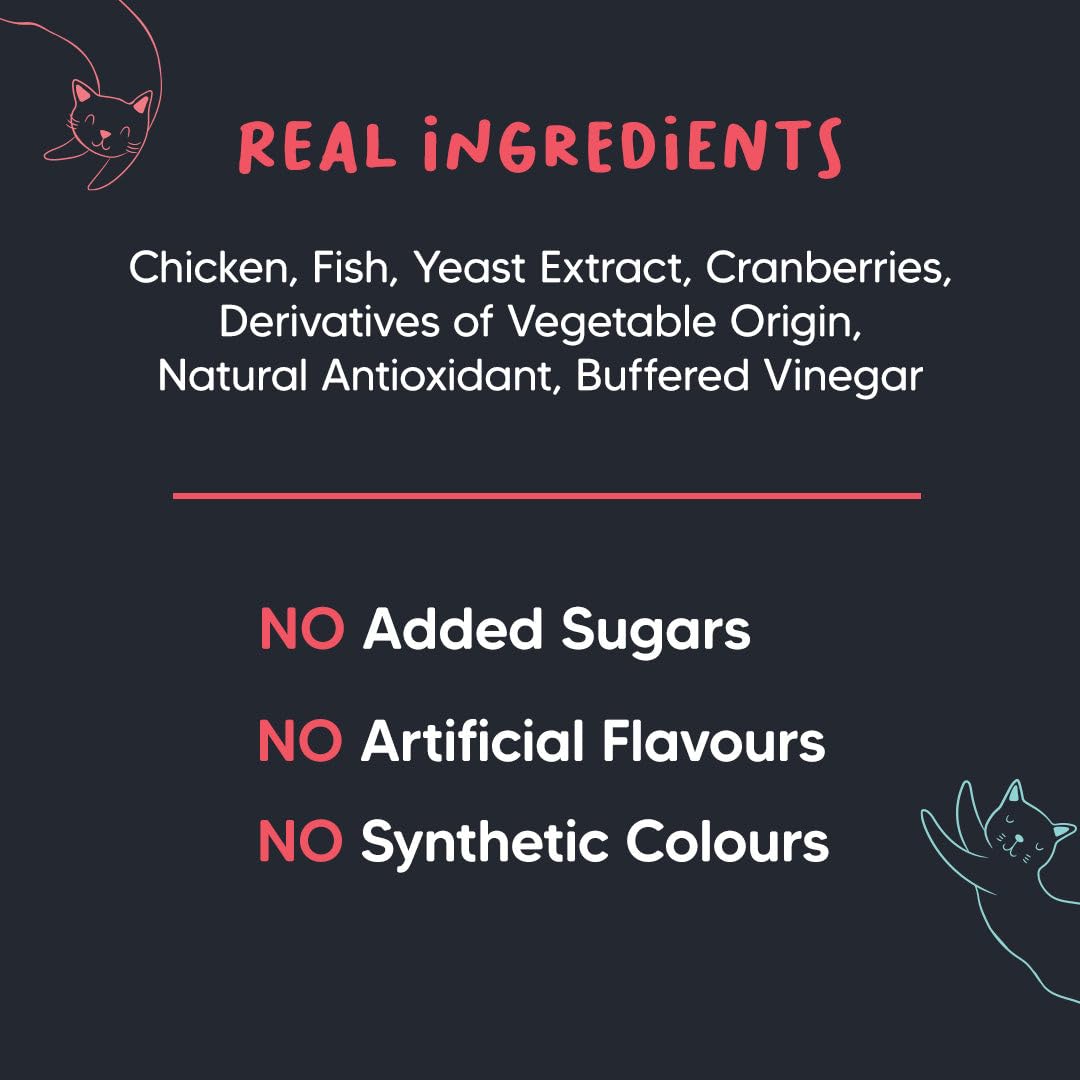 Meowsi Power Bites Chicken,Fish&Cranberry 50G