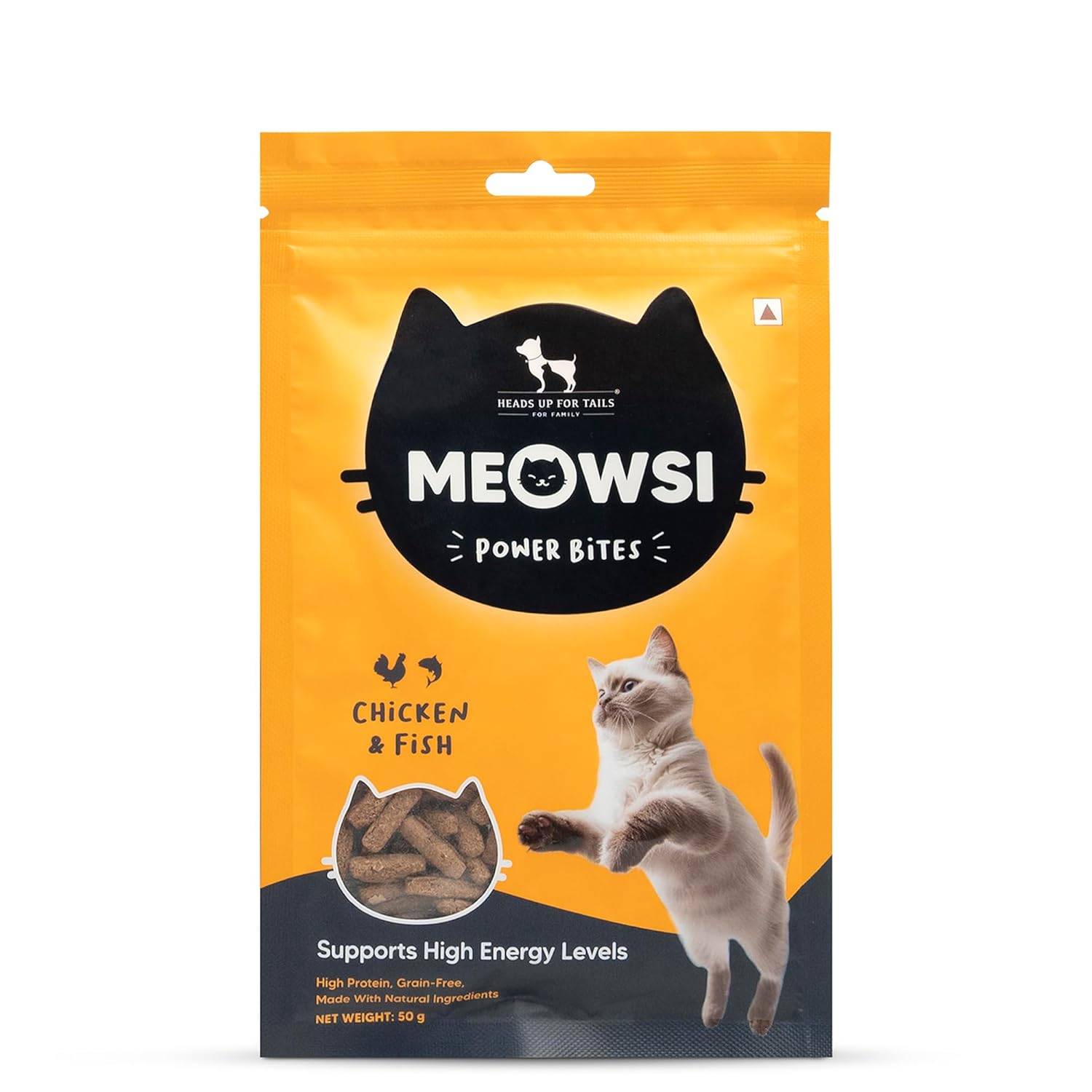 Meowsi Power Bites Chicken&Fish 50G