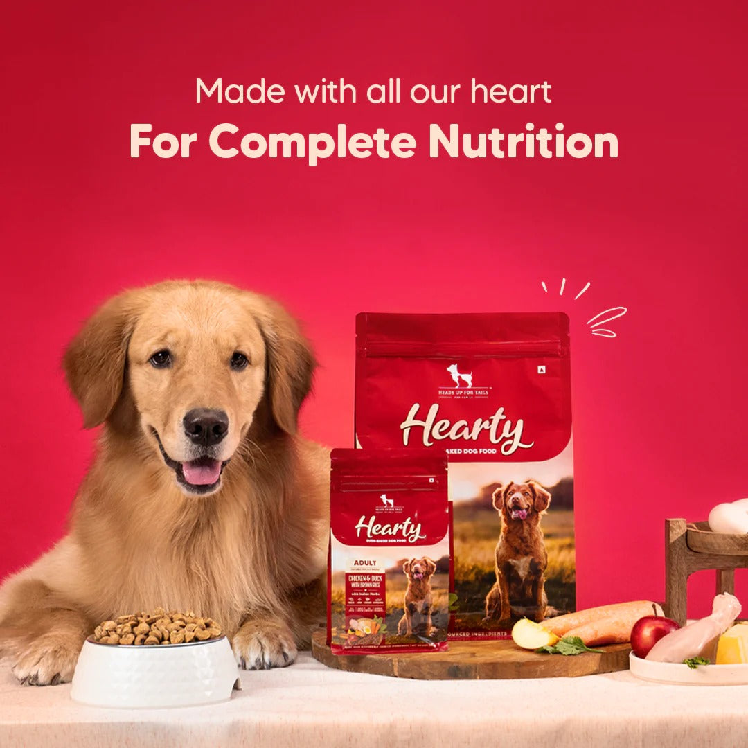 Hearty Oven-Baked Dry Food For Adult Dogs With Chicken, Duck & Brown Rice  - All Breed 2Kilograms