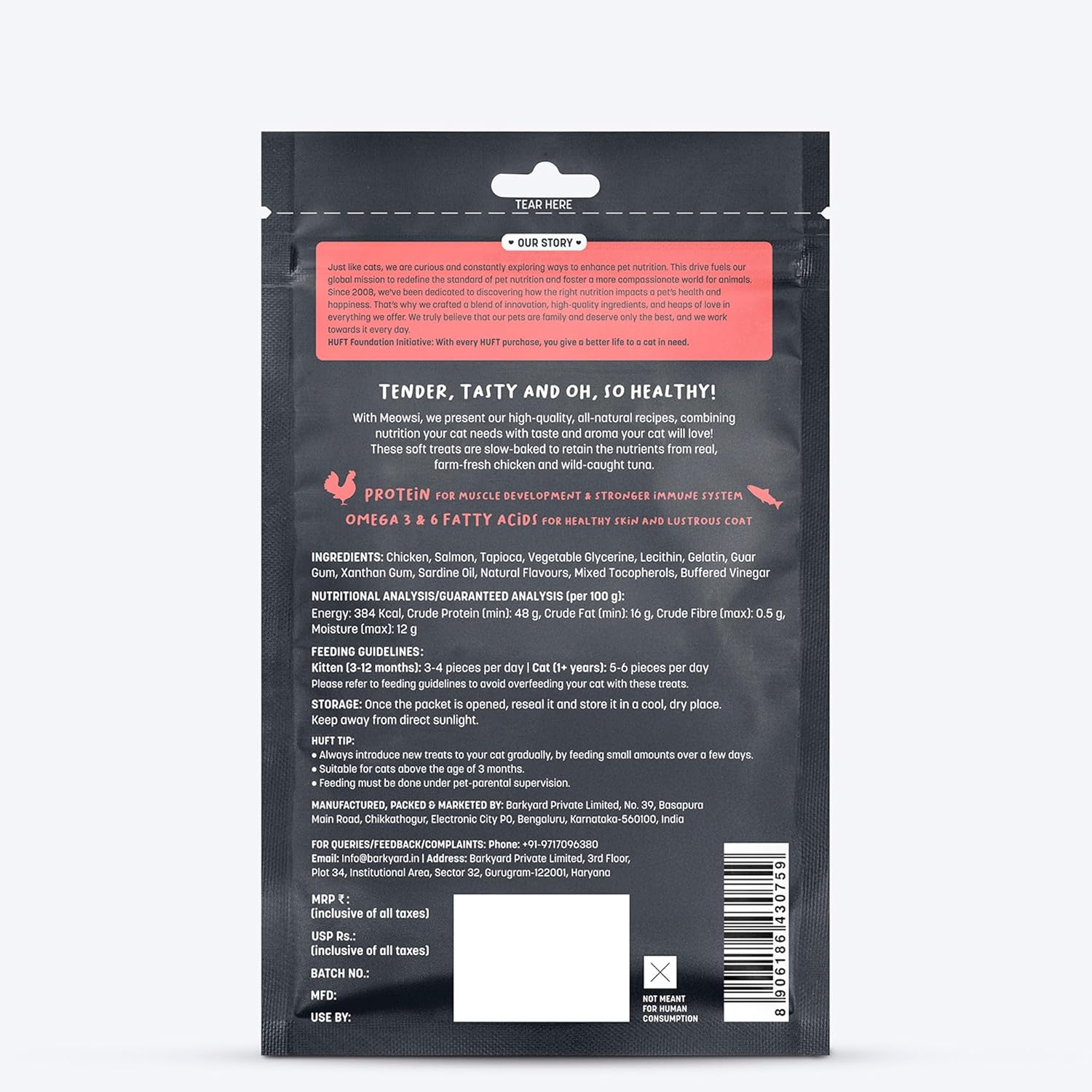 Meowsi Soft Treats Salmon Chicken 50G