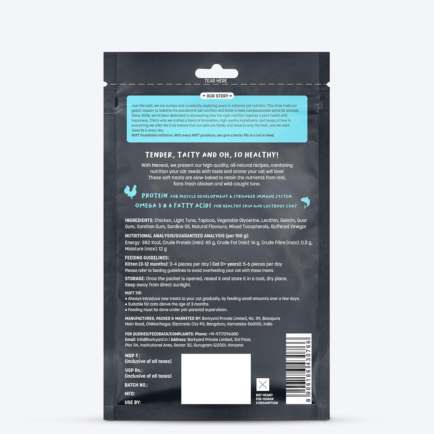 Meowsi Soft Treats Light Tuna&Chicken 50G