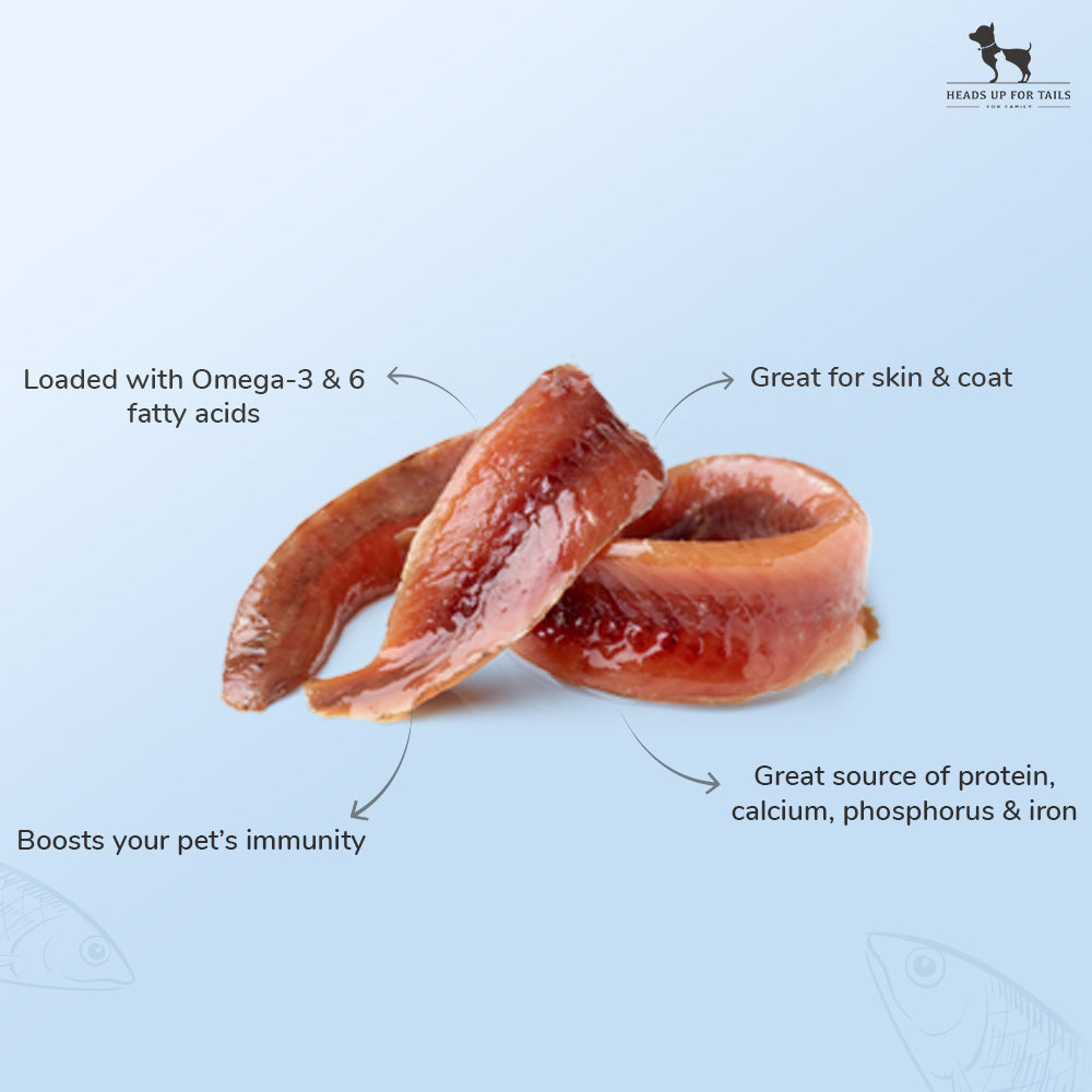 Sara's Dehydrated Anchovy Doggie Treats - 70 g - Heads Up For Tails