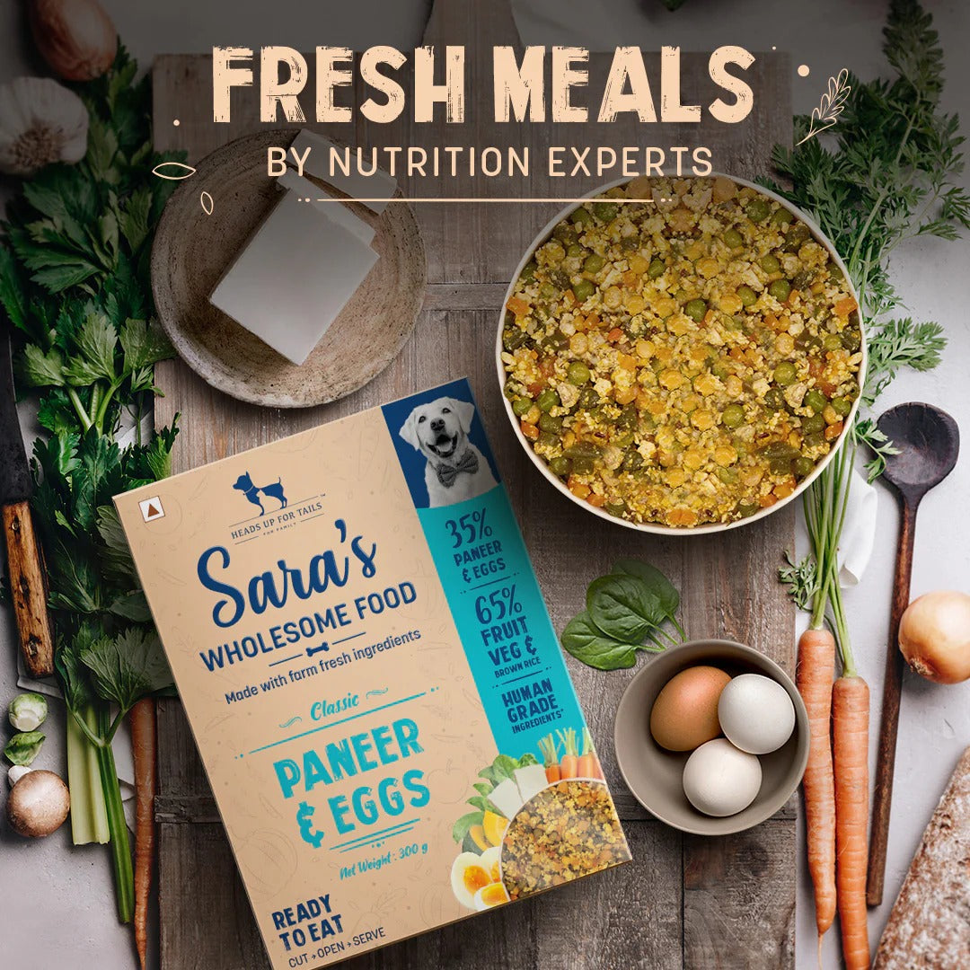 HUFT Sara's Wholesome Classic Paneer & Eggs Dog Food - 300 g