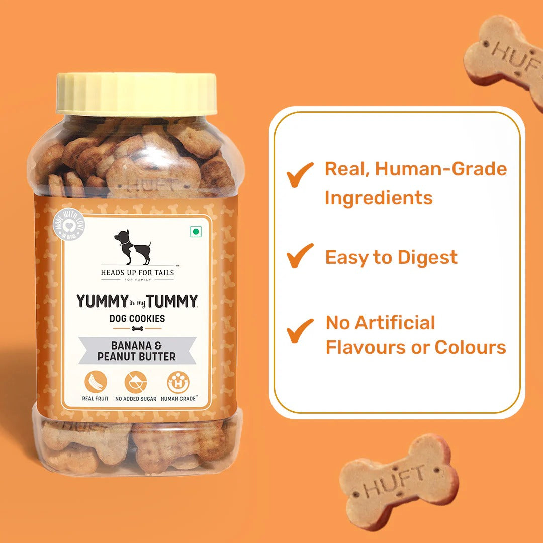 HUFT YIMT Banana & Peanut Butter Dog Biscuits
