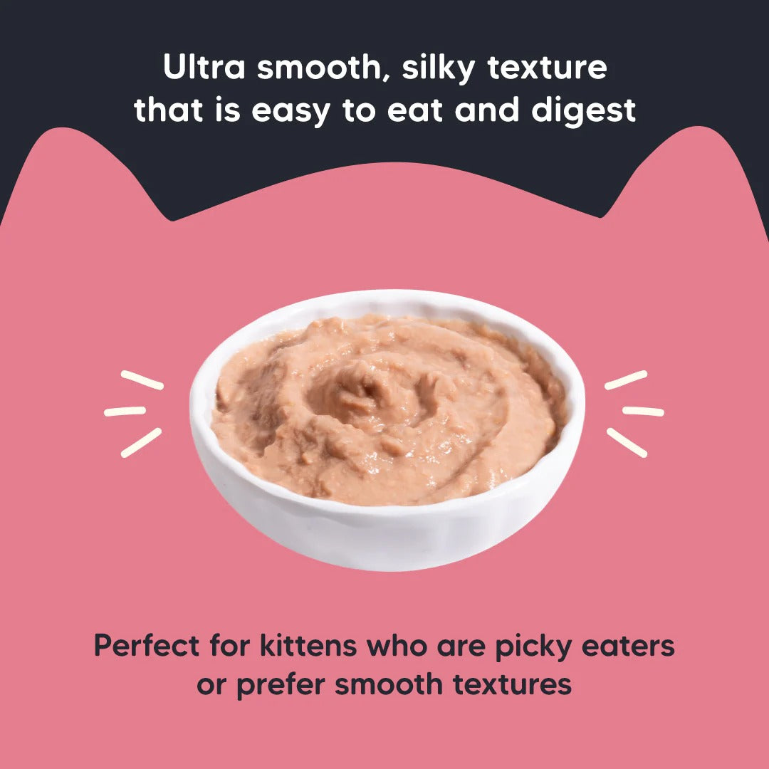 Meowsi by HUFT Chicken Mousse Kitten Wet Food - 70 gm