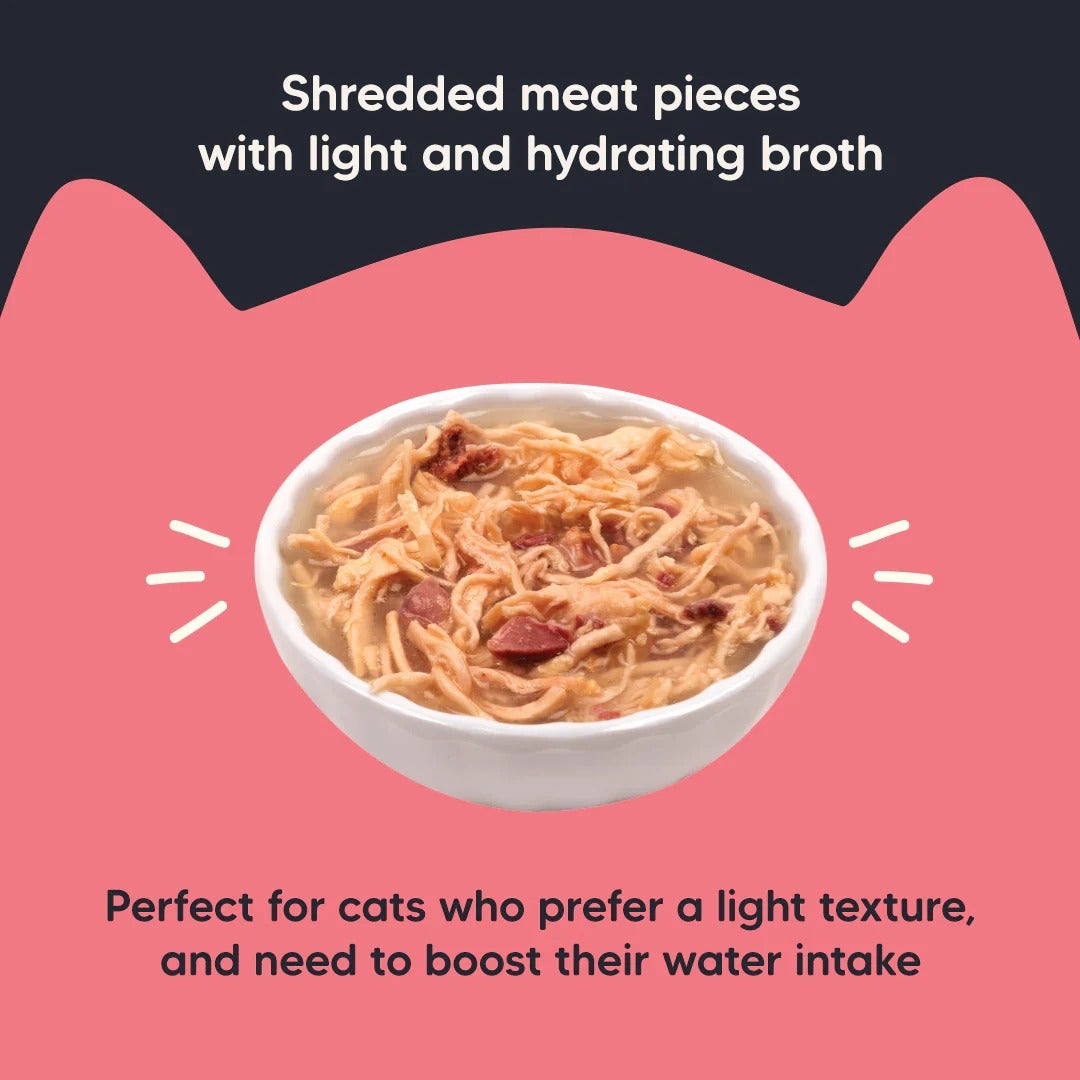 Meowsi by HUFT Chicken Breast With Duck In Broth Cat Wet Food - 80 gm