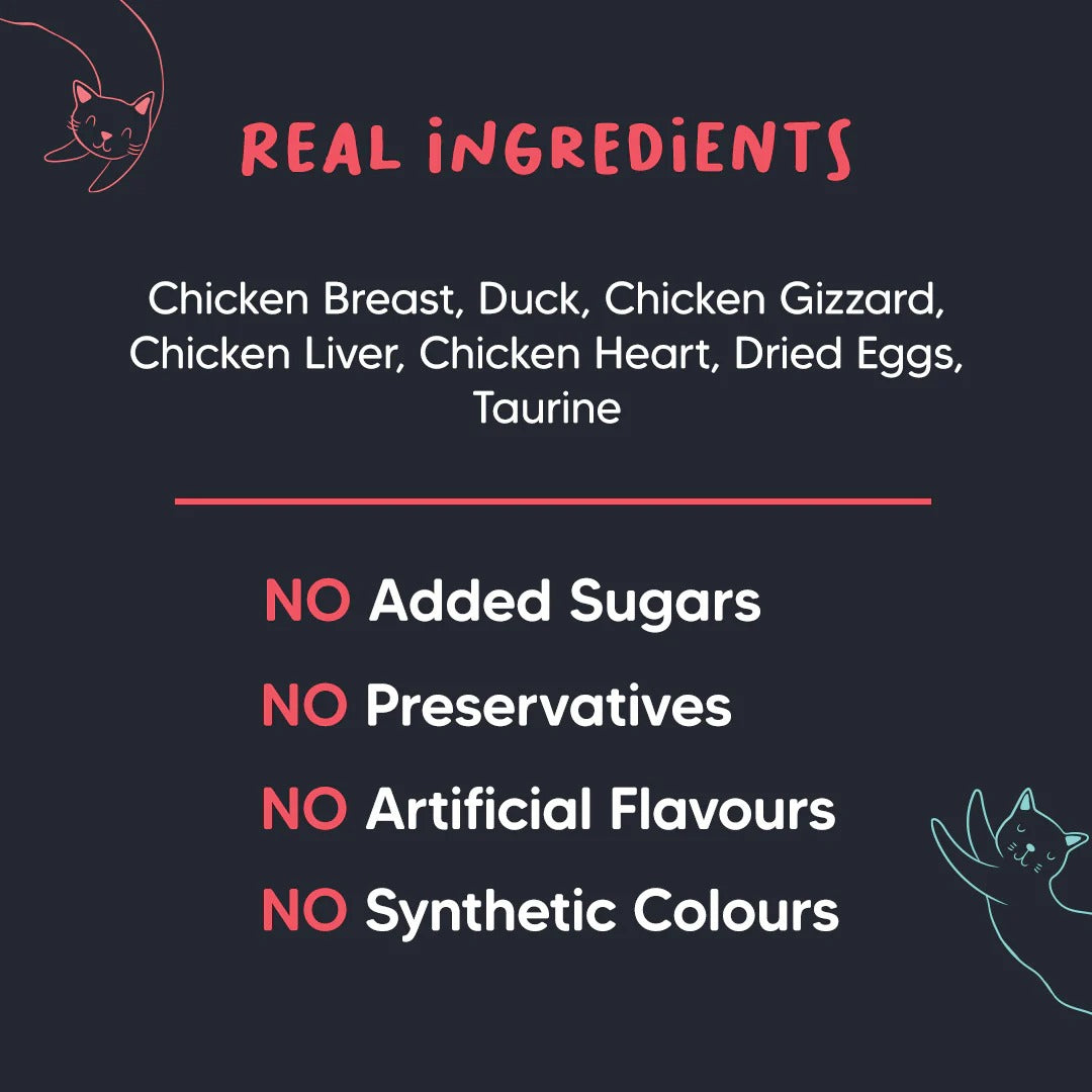 Meowsi by HUFT Chicken Breast With Duck Mousse Canned Cat Wet Food - 80 gm