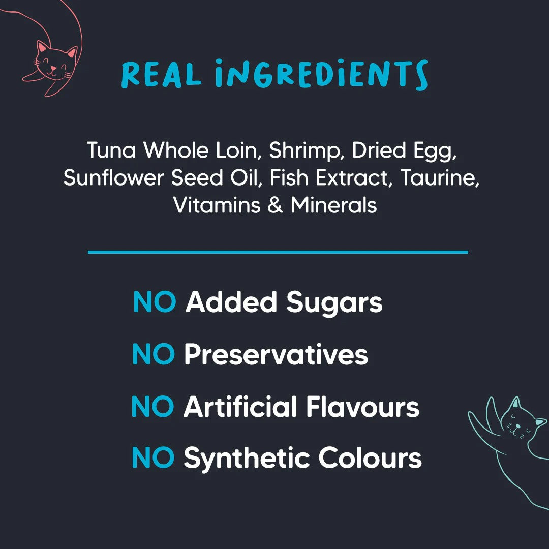 Meowsi by HUFT Tuna & Shrimp Mousse Canned Cat Wet Food - 80 gm