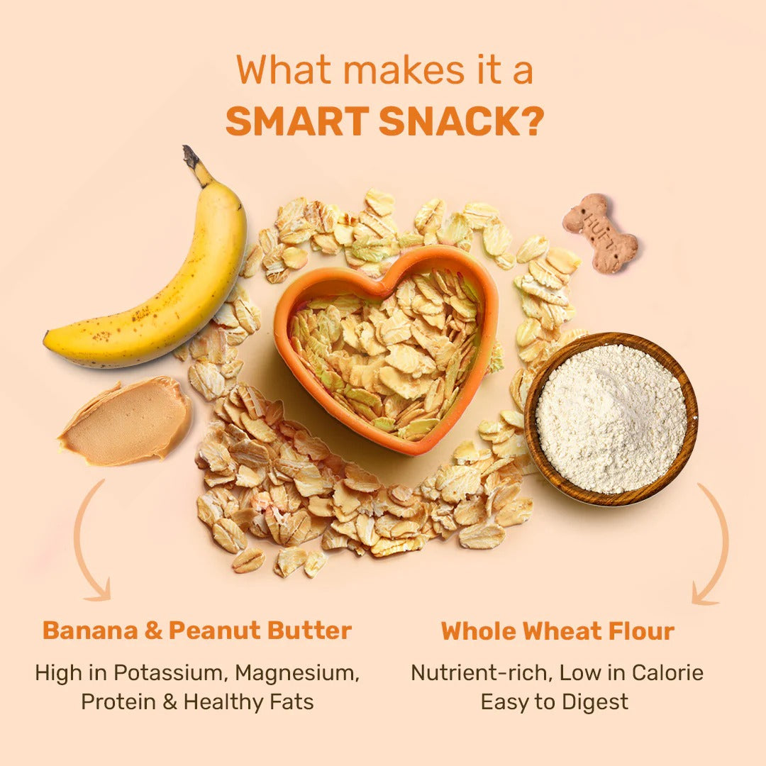 HUFT YIMT Banana & Peanut Butter Dog Biscuits