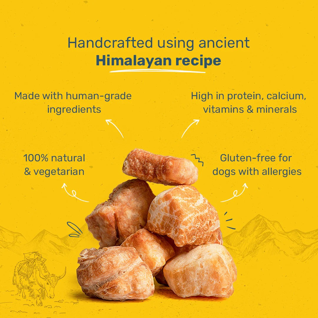 HUFT Yakies Puff Bites 100% Natural Gluten Free Dog Treats - 70 gm