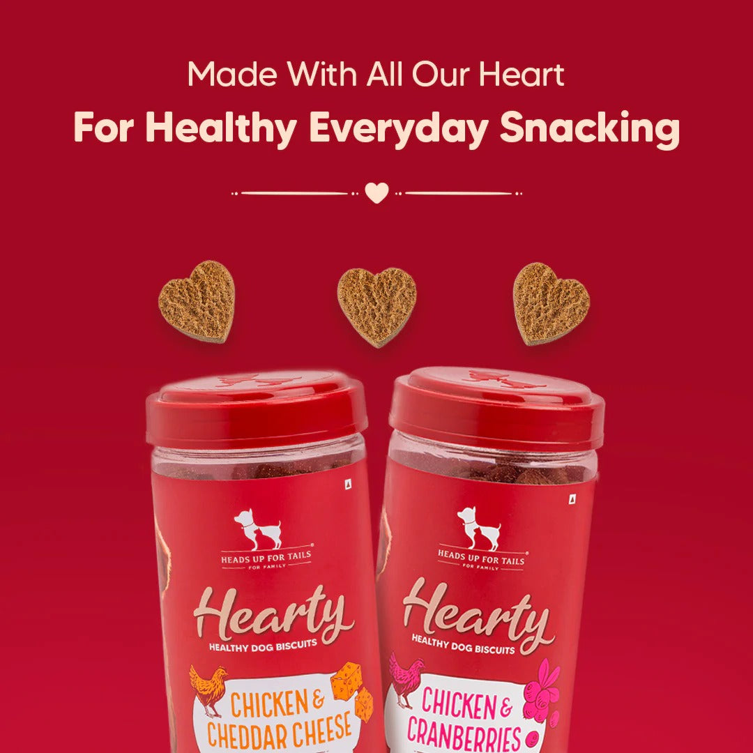 Hearty Chicken & Cranberries Healthy Dog Biscuits - 320 gm