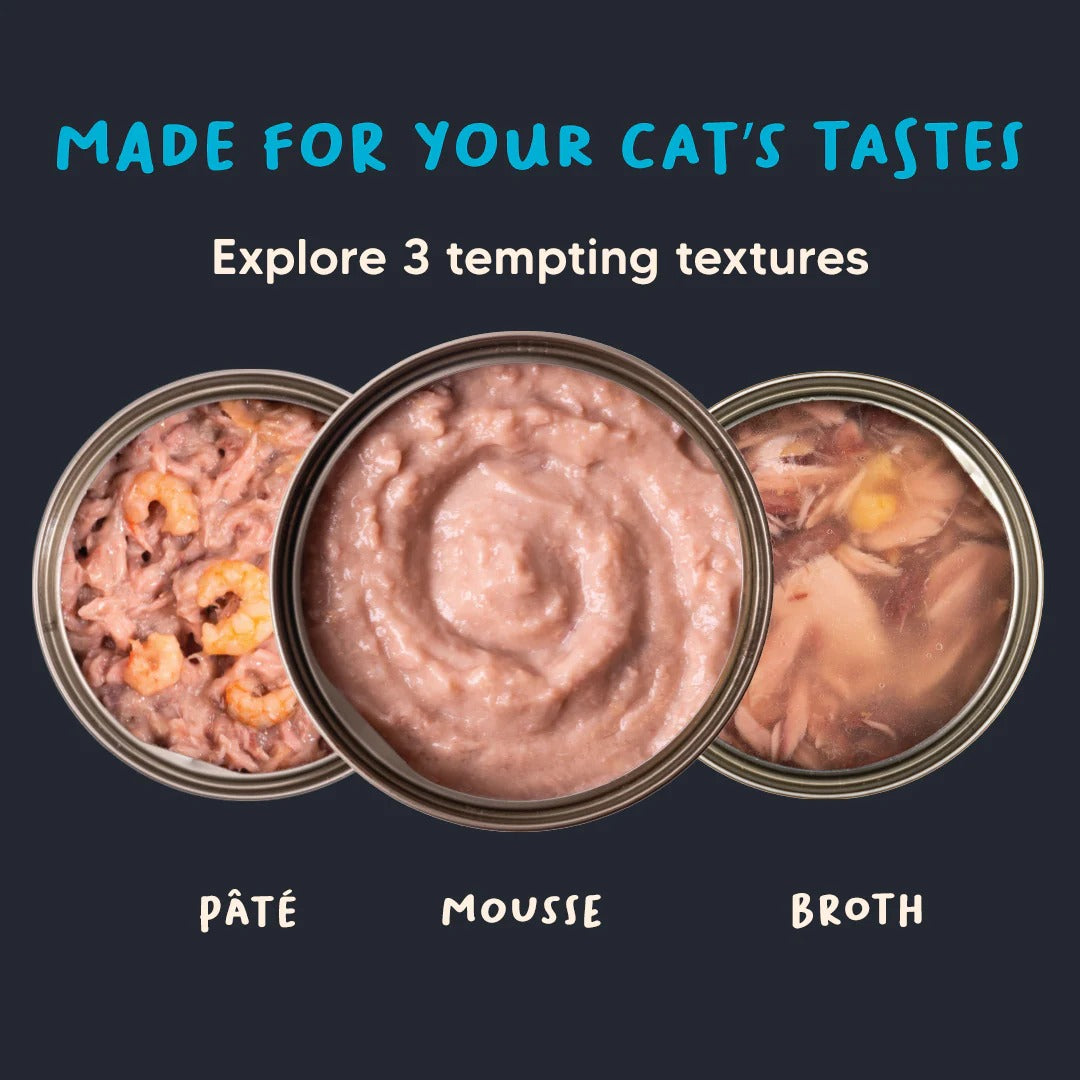 Meowsi by HUFT Tuna & Shrimp Mousse Canned Cat Wet Food - 80 gm