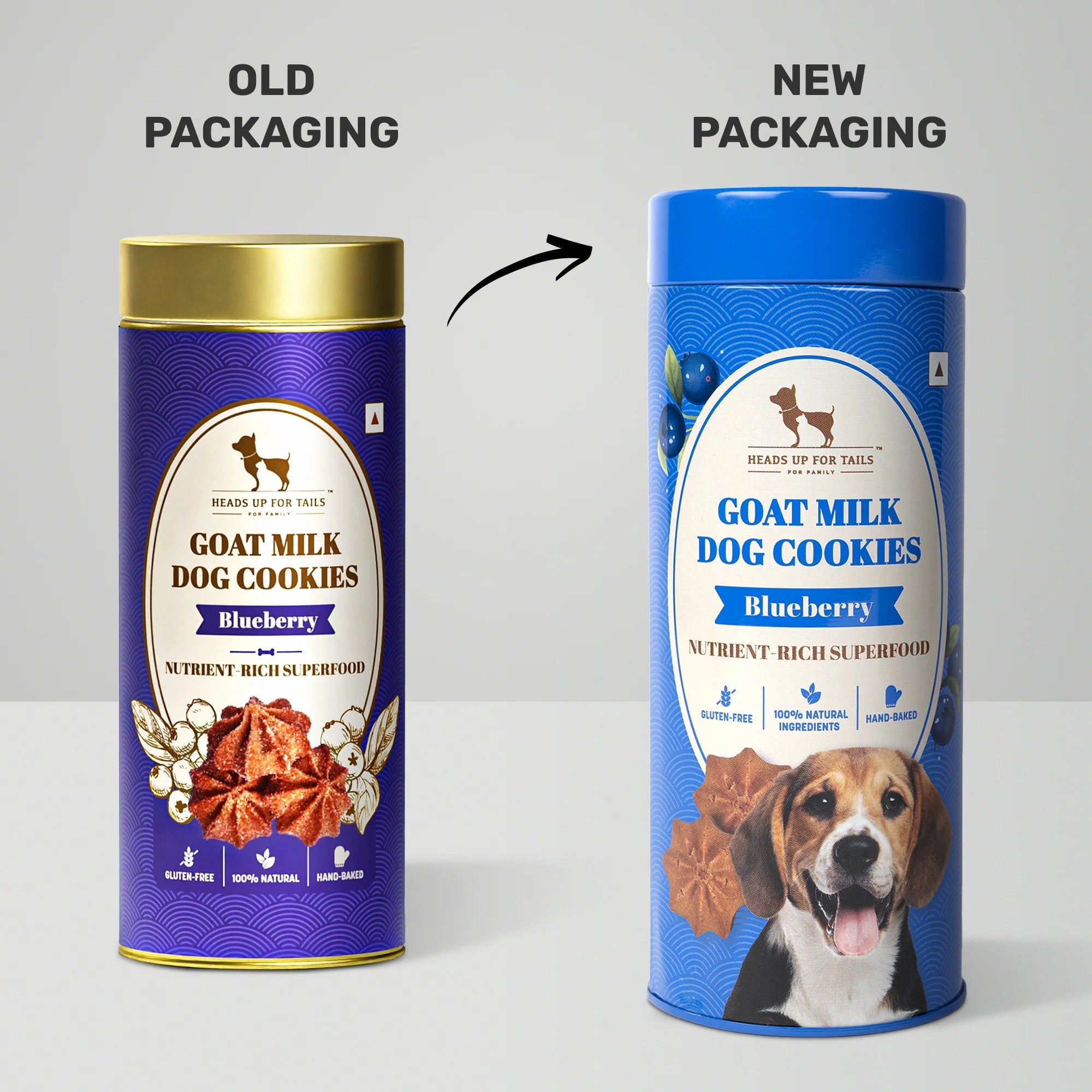 HUFT Goat Milk Dog Cookies - Blueberry - 200 g