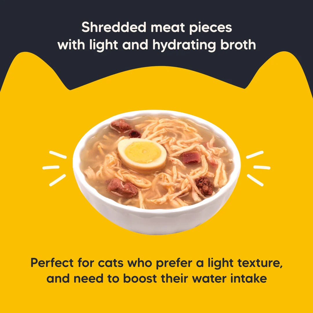 Meowsi by HUFT Chicken Breast With Quail Egg In Broth Cat Wet Food - 80 gm