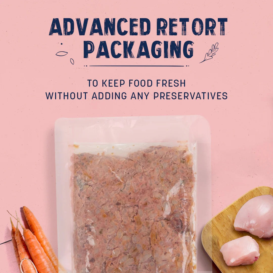 Sara's Wholesome Chicken & Brown Rice Wet Food For Puppy - 100 gm