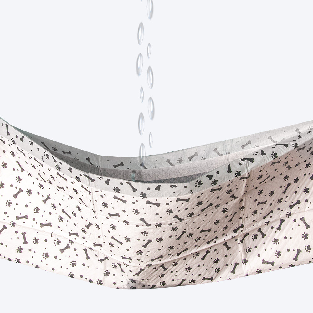 وسادات تدريب الجراء بالفحم من HUFT - 60 × 45 سم - عبوة من 100 وسادة