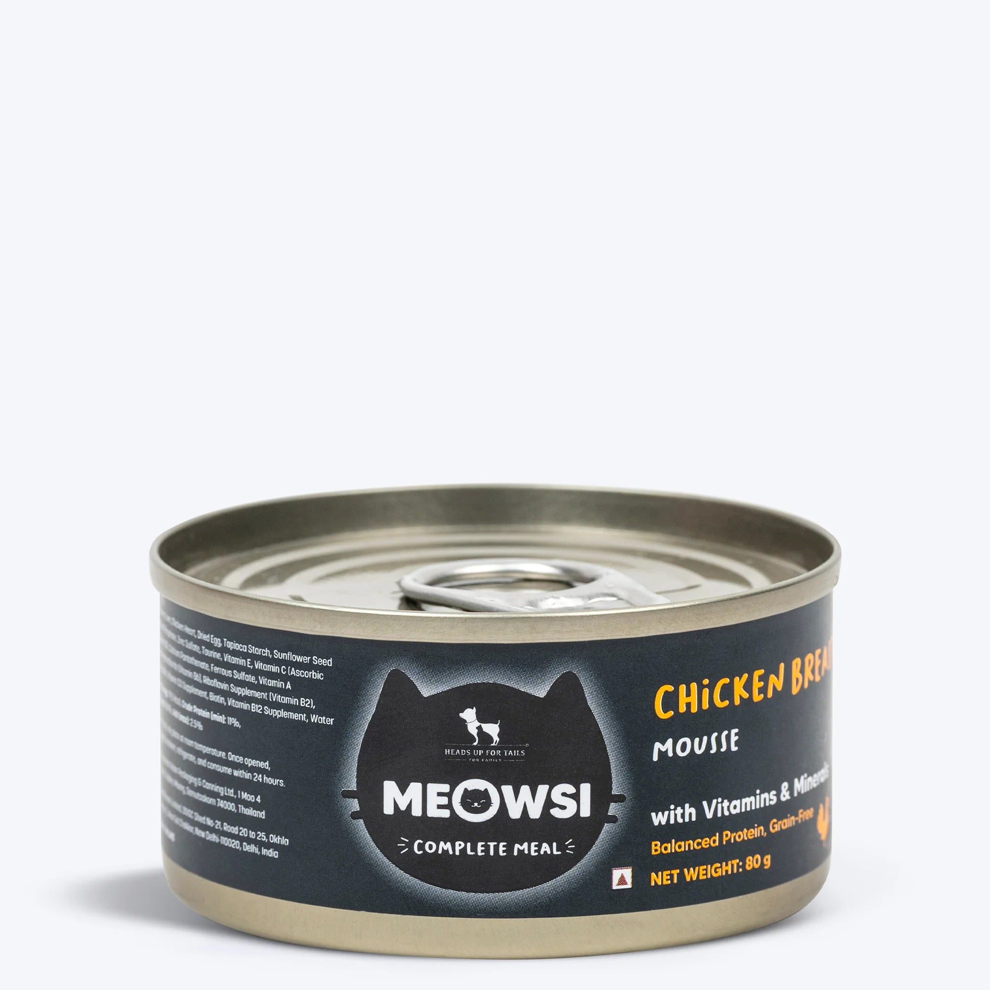 Meowsi by HUFT Chicken Breast Mousse Canned Cat Wet Food - 80 gm