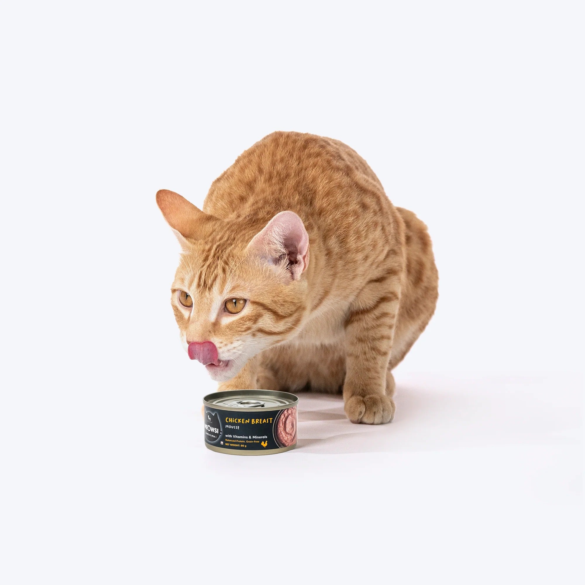 Meowsi by HUFT Chicken Breast Mousse Canned Cat Wet Food - 80 gm