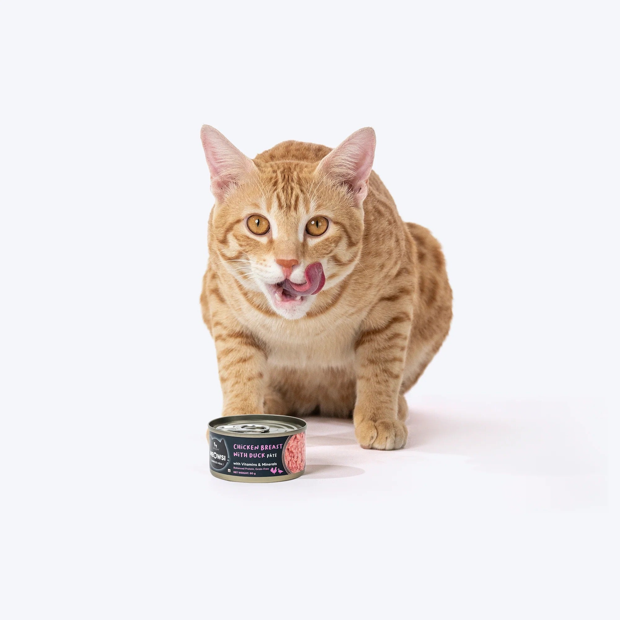 Meowsi by HUFT Chicken Breast With Duck Pate Canned Cat Wet Food - 80 gm