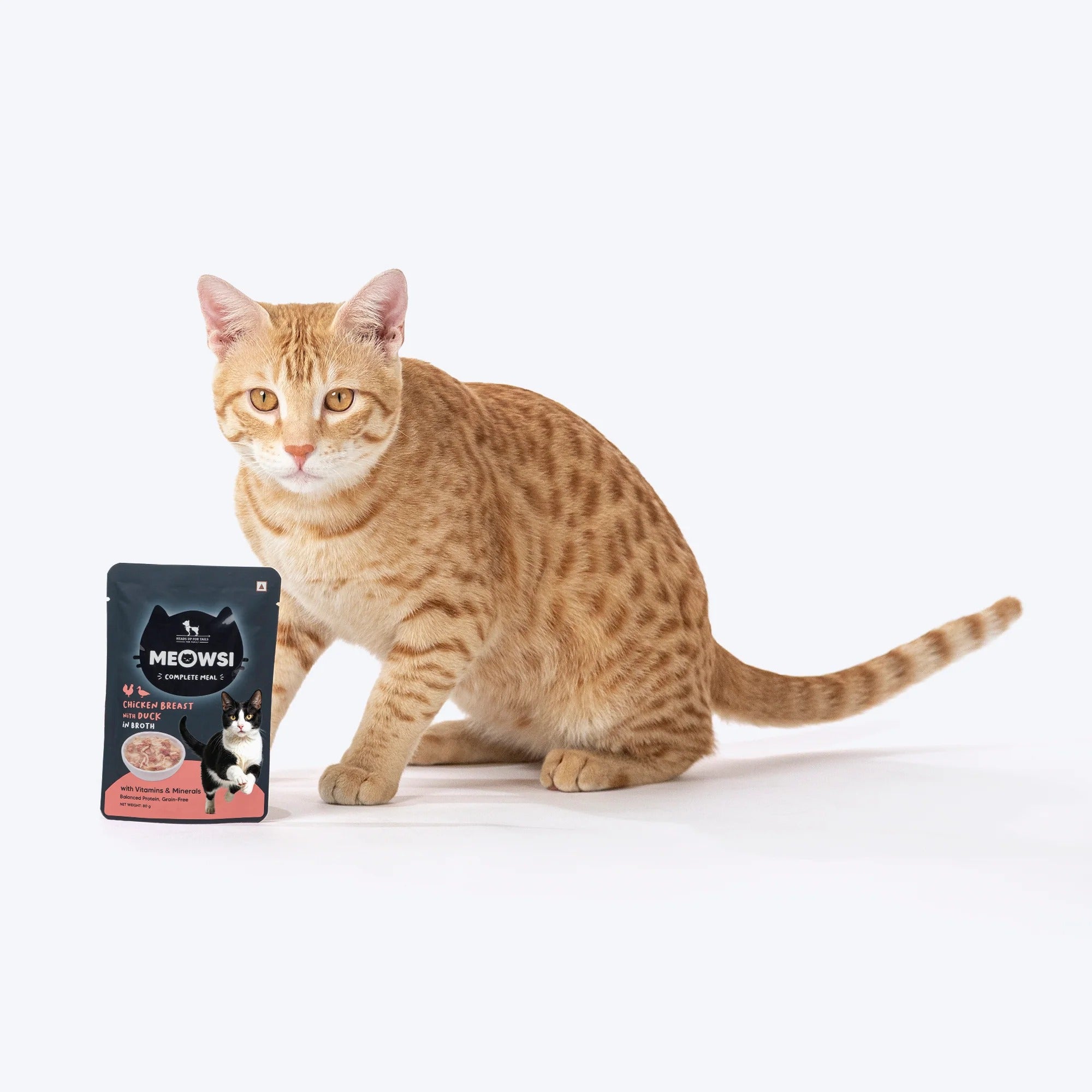 Meowsi by HUFT Chicken Breast With Duck In Broth Cat Wet Food - 80 gm