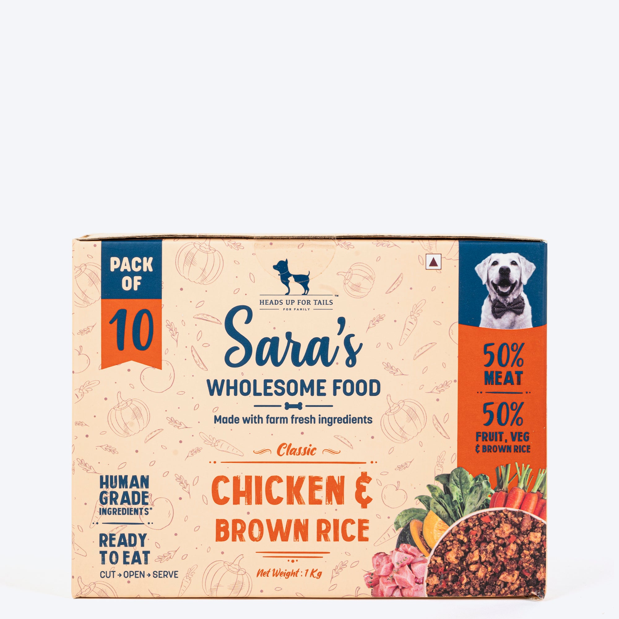 HUFT Sara's Wholesome Food - Classic Chicken And Brown Rice Dog Food