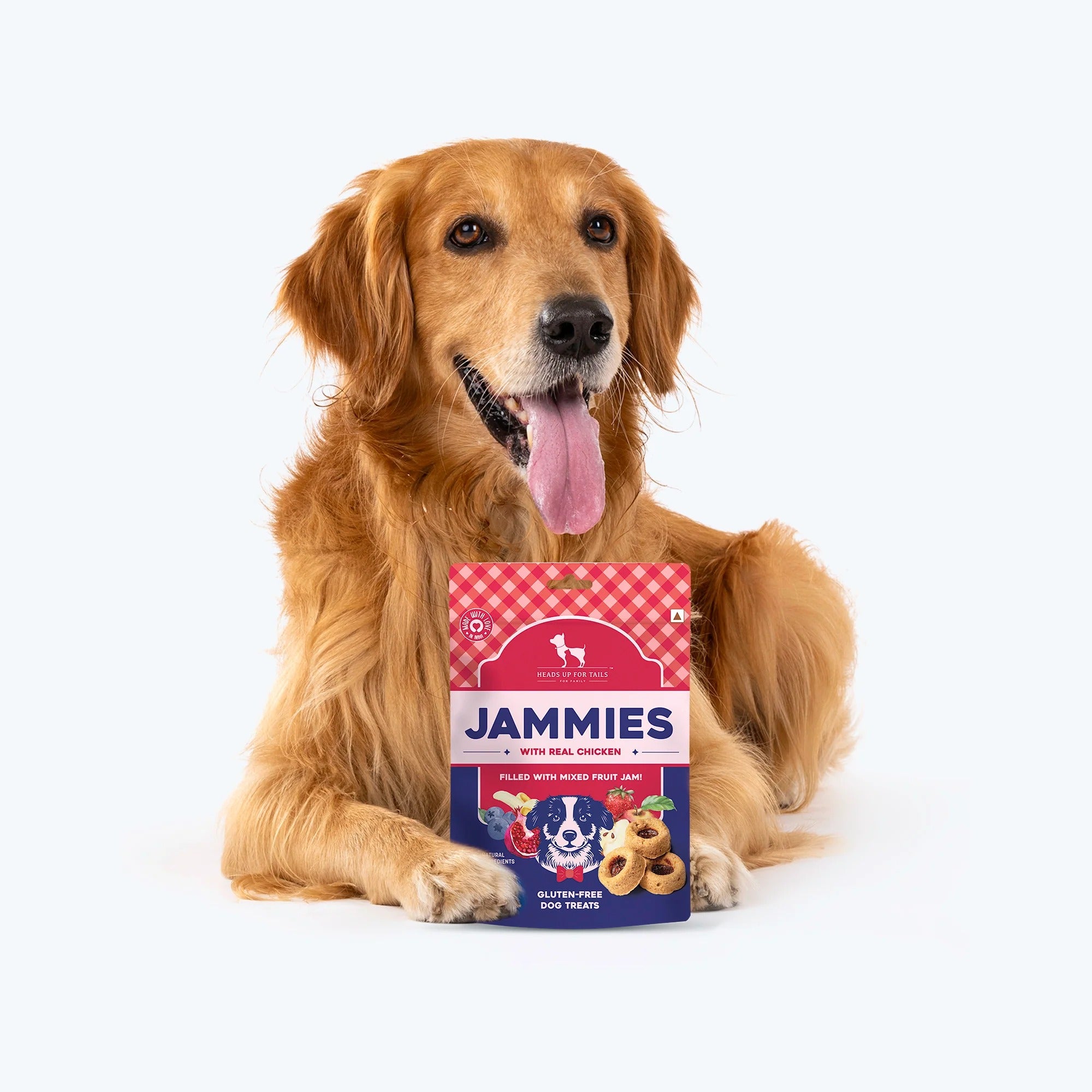 HUFT Jammies - Chicken Filled With Mixed Fruit Jam Dog Treats - 100 g