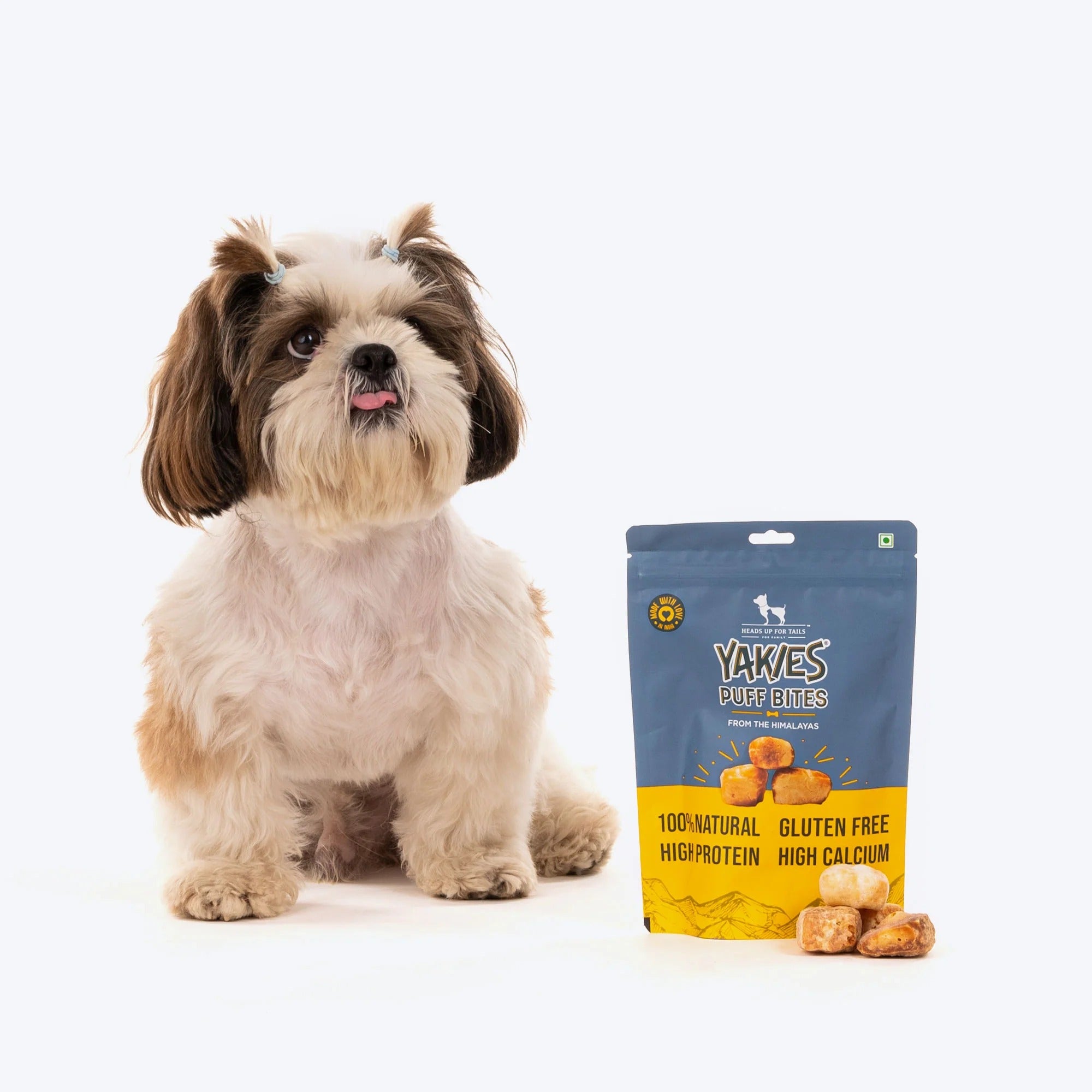 HUFT Yakies Puff Bites 100% Natural Gluten Free Dog Treats - 70 gm