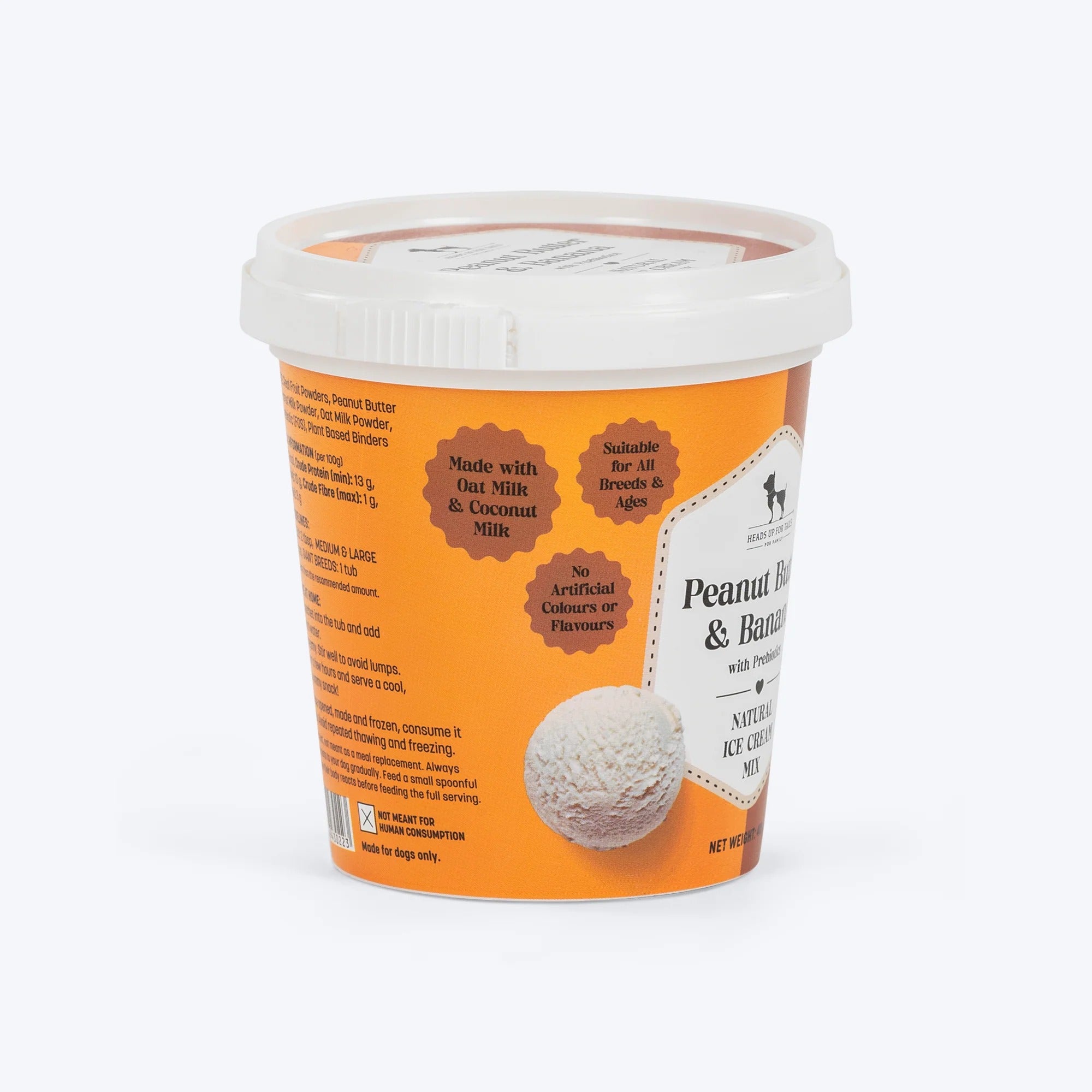 HUFT Ice Cream Peanut Butter & Banana With Prebiotics Mix Treat For Dog - 40 gm