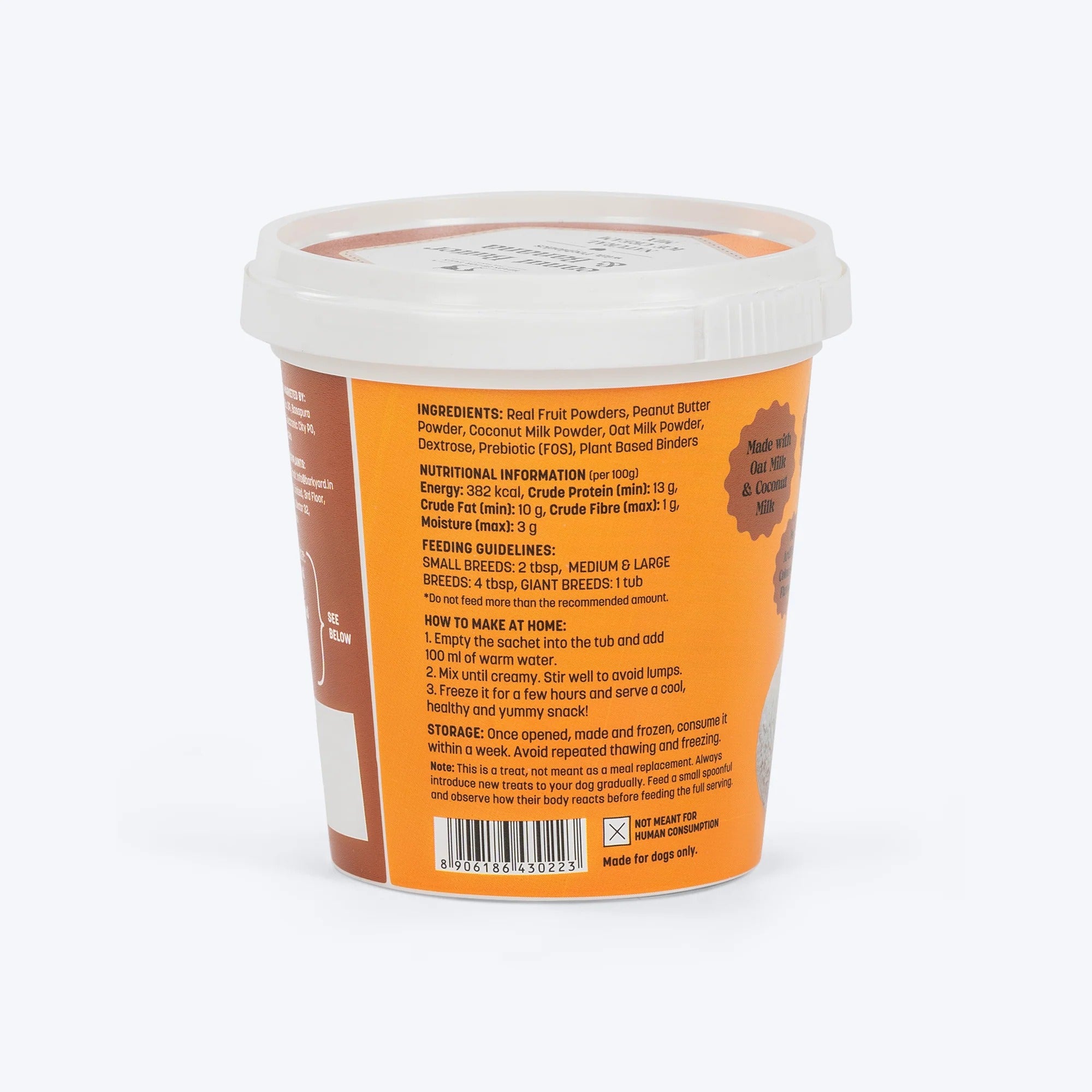 HUFT Ice Cream Peanut Butter & Banana With Prebiotics Mix Treat For Dog - 40 gm