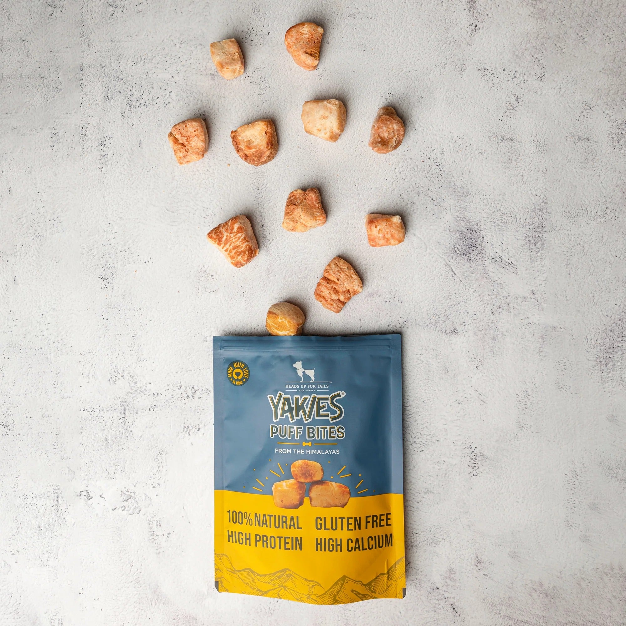 HUFT Yakies Puff Bites 100% Natural Gluten Free Dog Treats - 70 gm