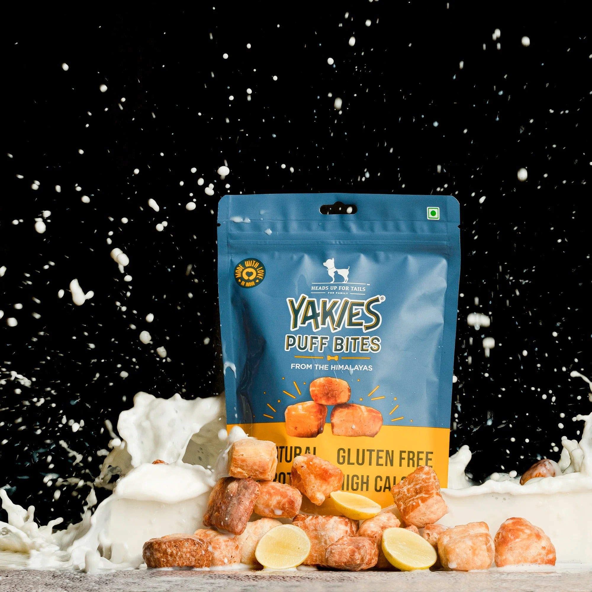HUFT Yakies Puff Bites 100% Natural Gluten Free Dog Treats - 70 gm
