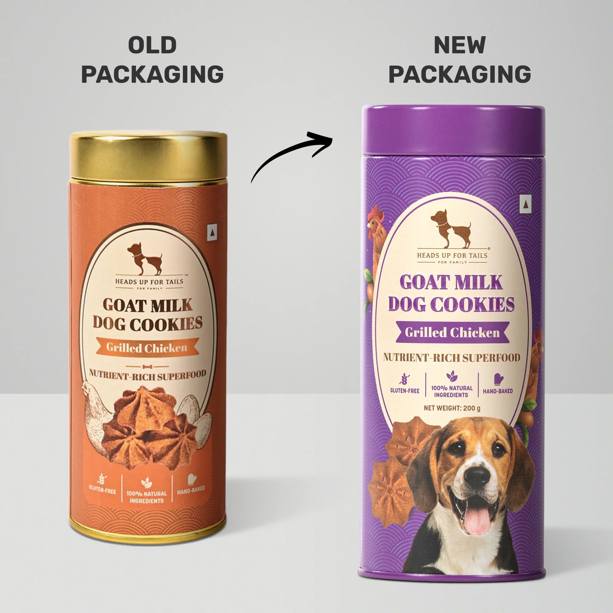 HUFT Goat Milk Dog Cookies - Grilled Chicken - 200 g