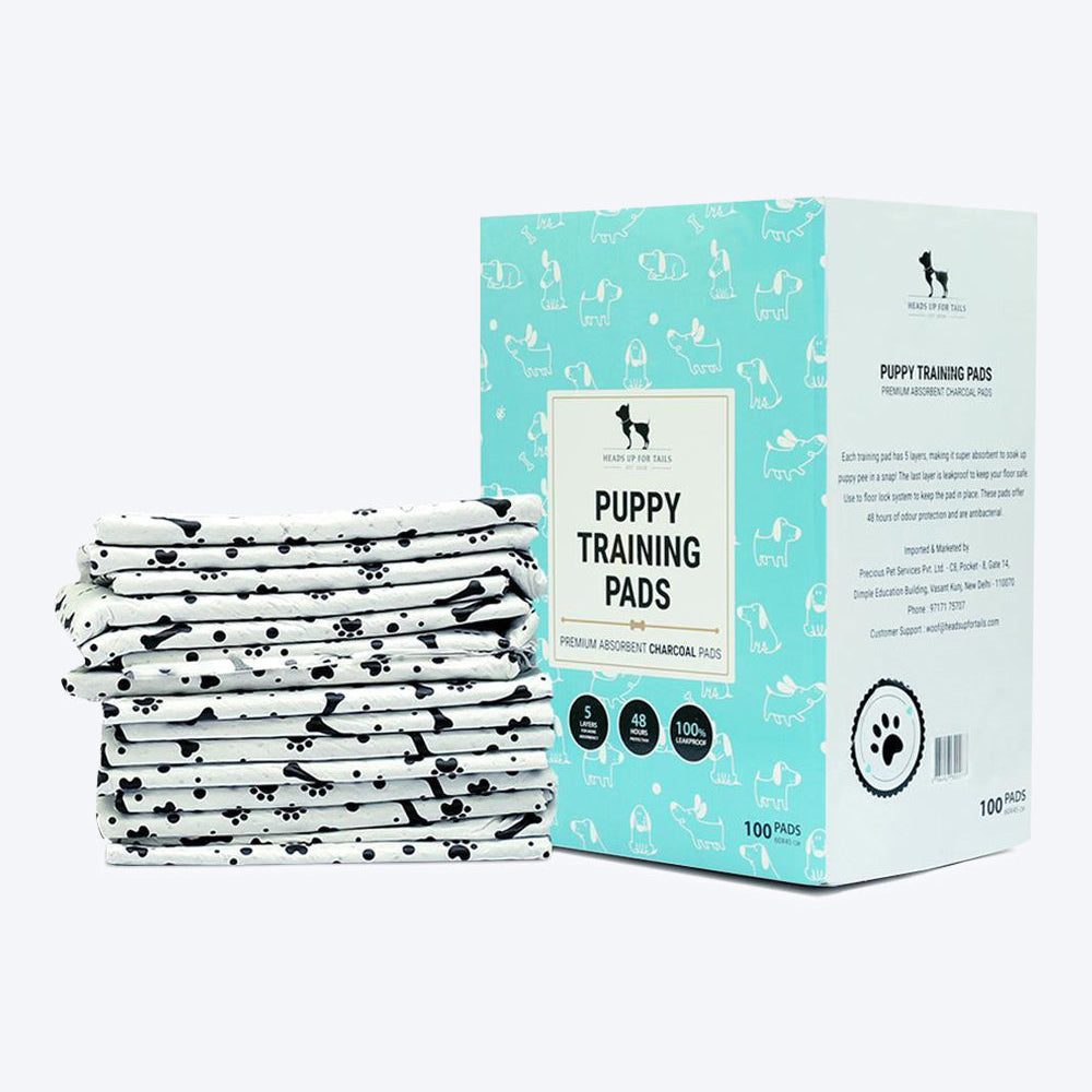 وسادات تدريب الجراء بالفحم من HUFT - 60 × 45 سم - عبوة من 100 وسادة