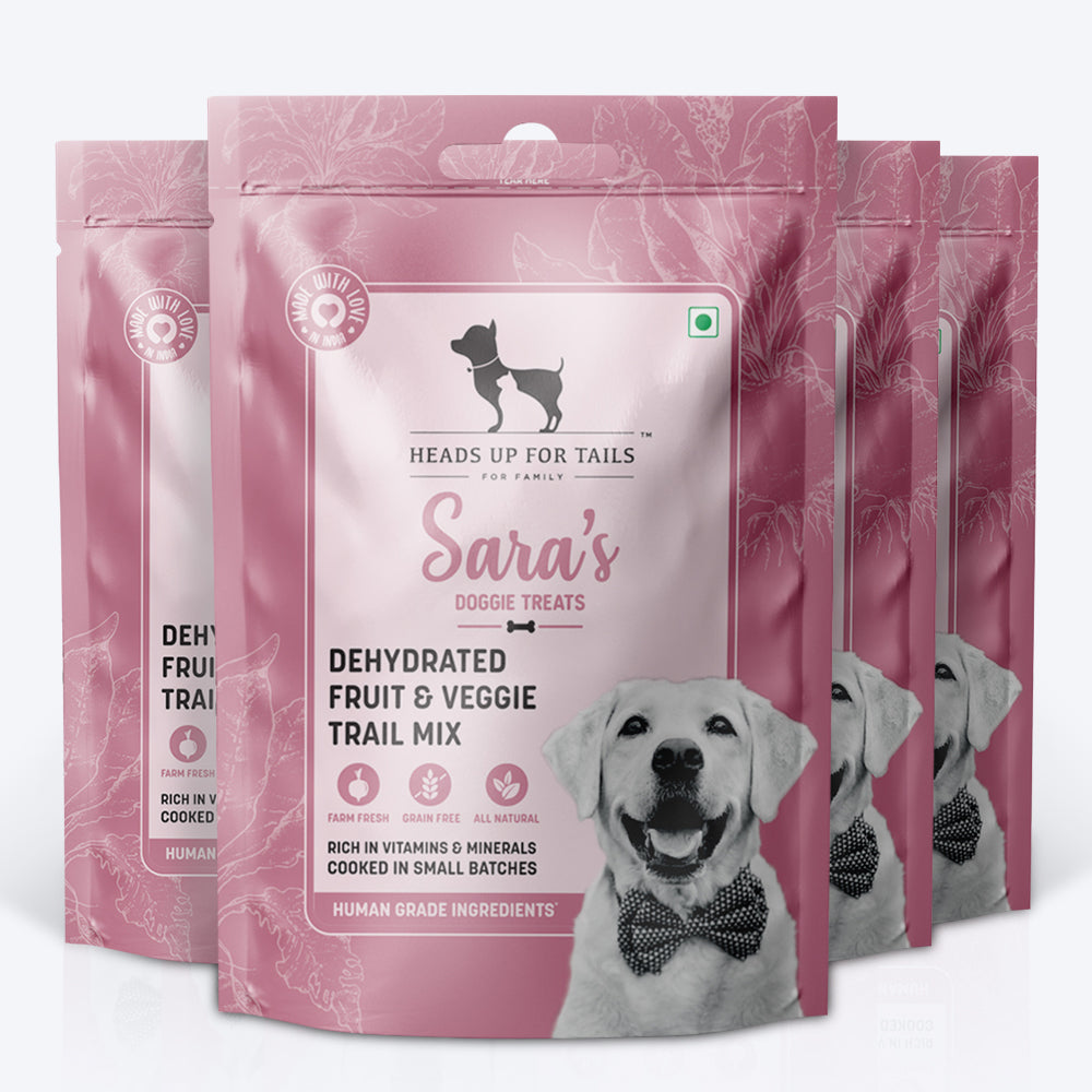 HUFT Sara's Doggie Treats Fruit & Veggie Trail Mix - 70 g - Heads Up For Tails