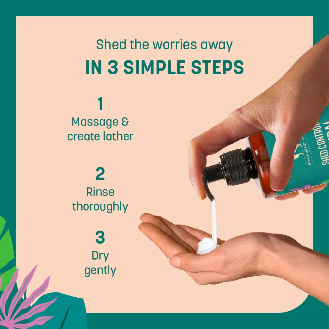 HUFT Shed Control Natural Shampoo For Dog - 200 ml