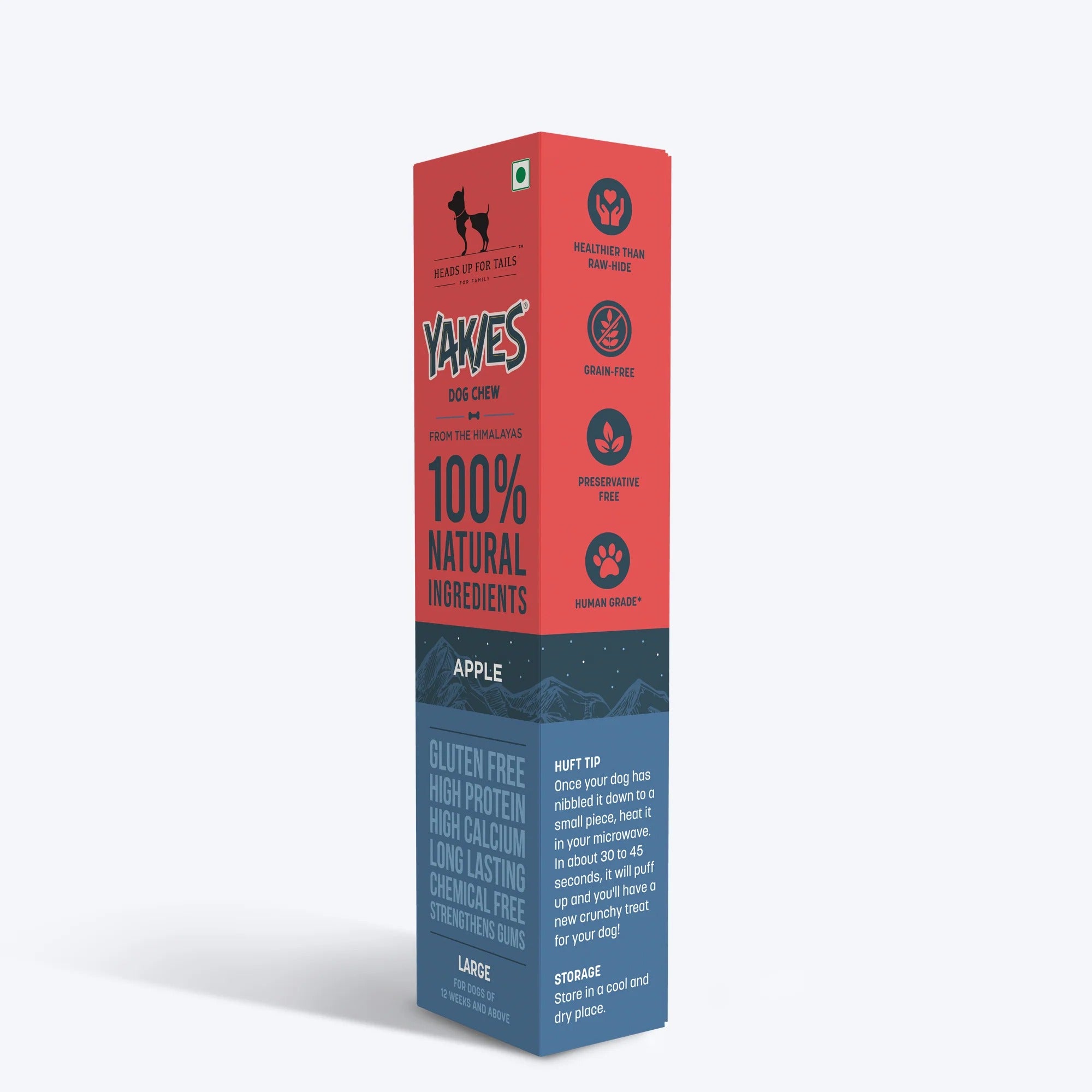 HUFT Yakies Vegetarian Natural Chew Bone - Apple