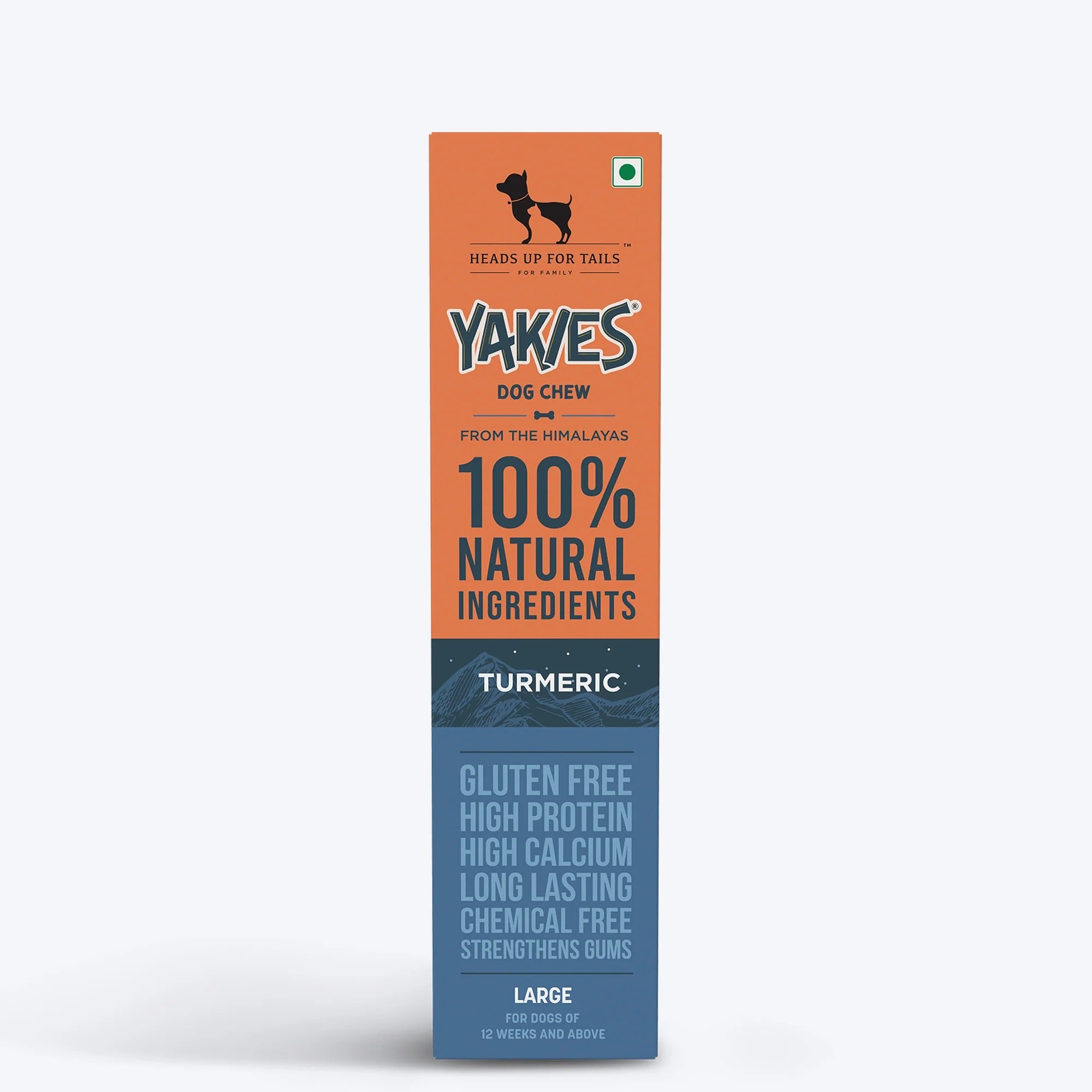 HUFT Yakies Vegetarian Natural Chew Bone - Turmeric