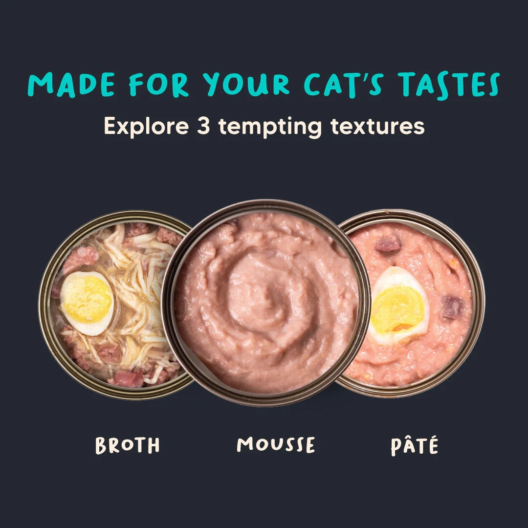 Meowsi by HUFT Chicken Breast With Quail Egg Mousse Canned Cat Wet Food-80 gm