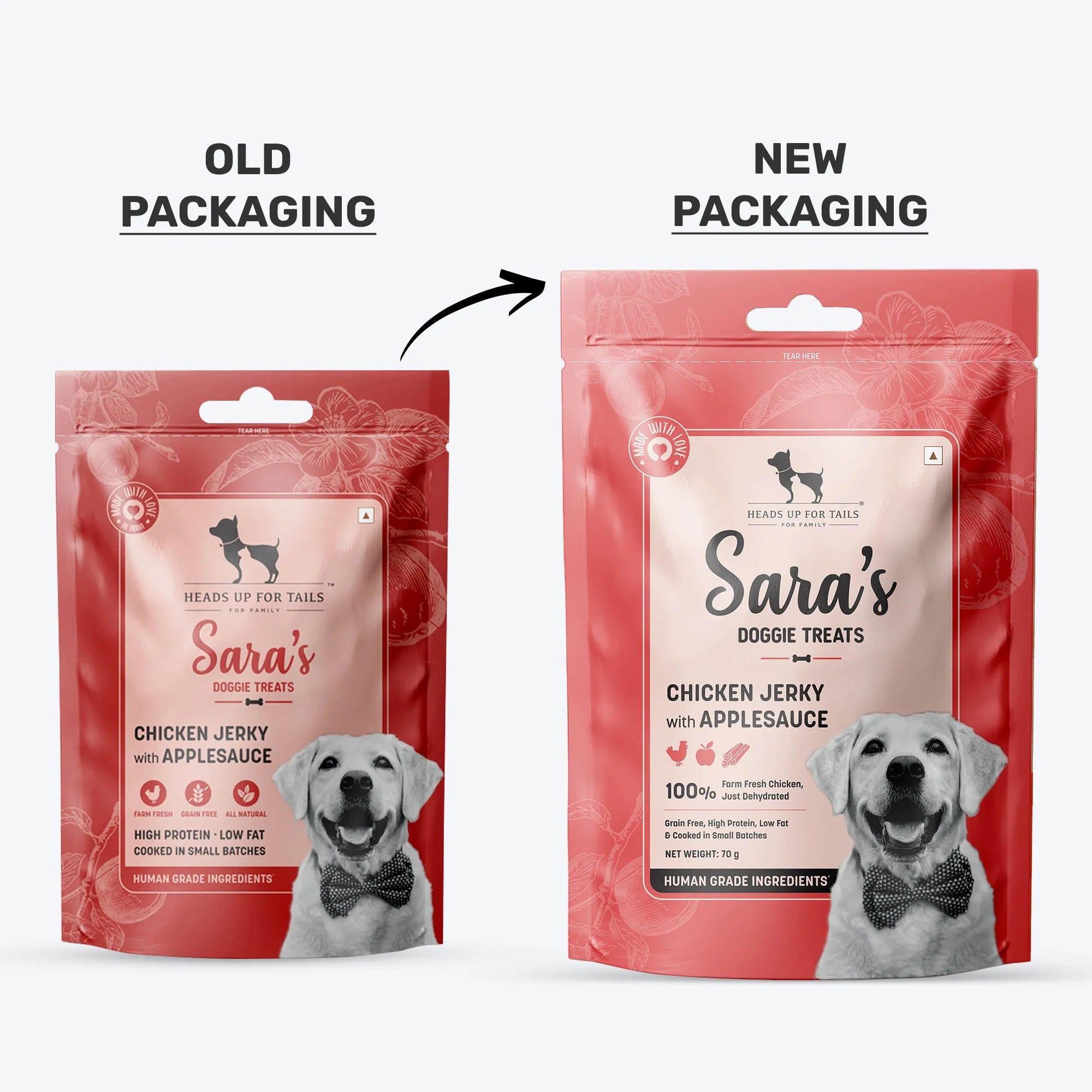 Sara's Doggie Treats - Chicken with Home-made Applesauce - 70 g