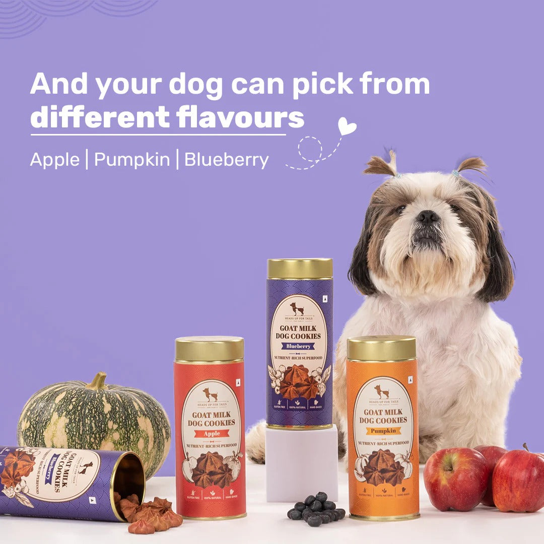 HUFT Goat Milk Dog Cookies - Blueberry - 200 g